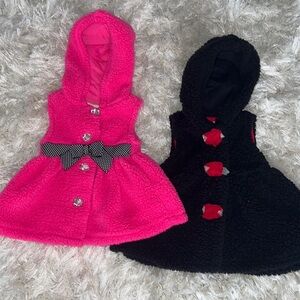 Girls plushy fashionable vests